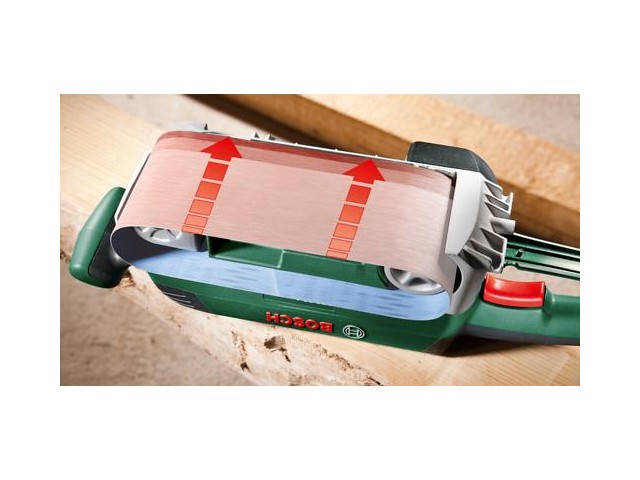 Tračni brusilnik Bosch PBS 75 AE, 750W, 200–350 m/min, 76x165 mm, 3,5kg, 06032A1120
