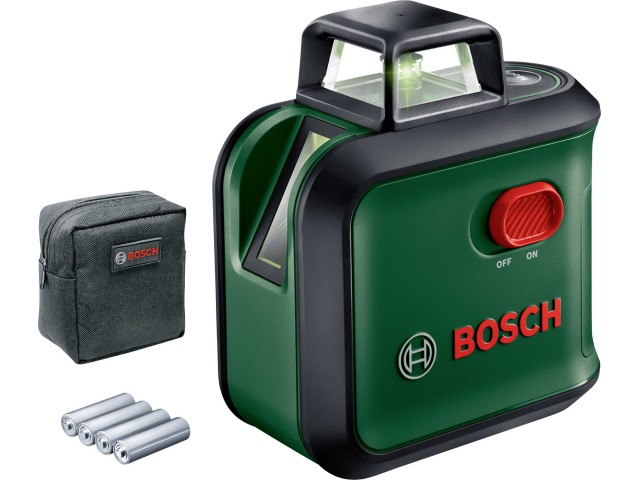 Križni laser Bosch AdvancedLevel 360, 630 - 650 nm, ± 0,4 mm/m, 0,52 kg, 0603663B03