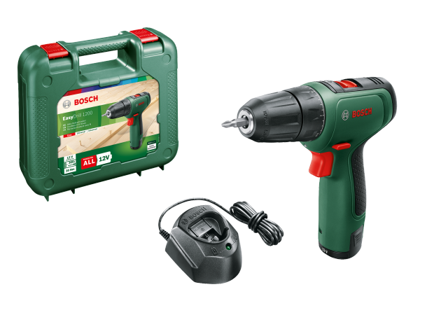 Akumulatorski dvostopenjski vrtalni vijačnik Bosch EasyDrill 1200, 12V, 18-30Nm, 10mm, 0.94kg, 06039D3006