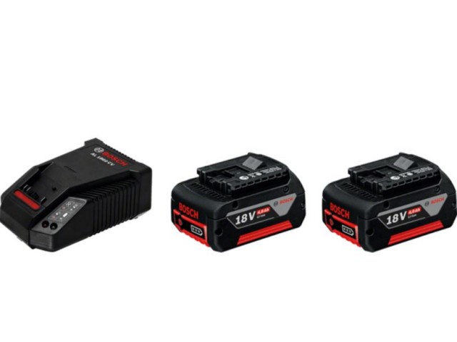 Začetni komplet Bosch, 2 x GBA 18V 2,0 Ah + GAL 18V-40 Professional, 0615990L0X