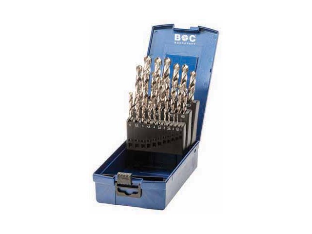 25-delni set spiralnih svedrov Bohrcraft DIN 388 HSS-G brušeni, Dimenzije: 1.0-13.0x0.5mm, 11201330025