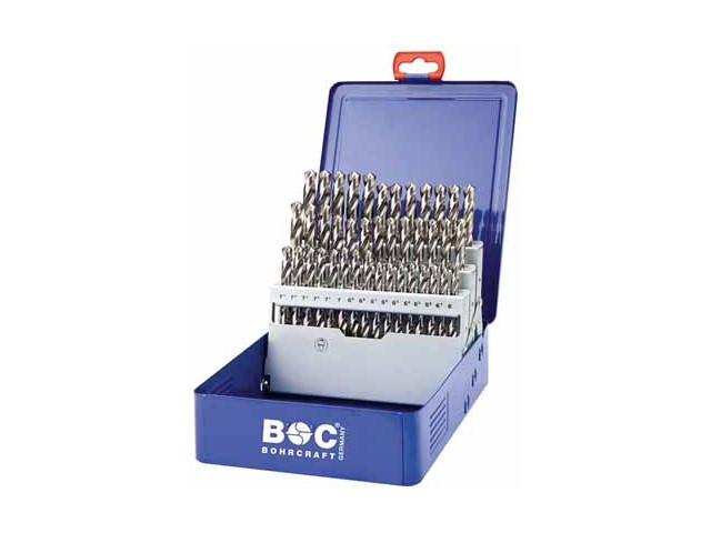 41-delni set spiralnih svedrov Bohrcraft DIN 388 HSS-G brušeni, Dimenzije: 6.0-10.0x0.1mm, 11201410041