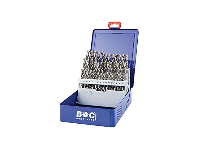 41-delni set spiralnih svedrov Bohrcraft DIN 338 HSS-E (Co 5) kobaltno legiran, 11401410041