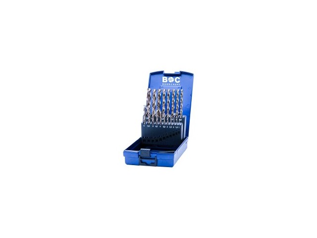 19-delni set svedrov Bohrcraft DIN 338 HSS-E (Co 5), Dimenzije: 1-10x0,5mm, 11451330019