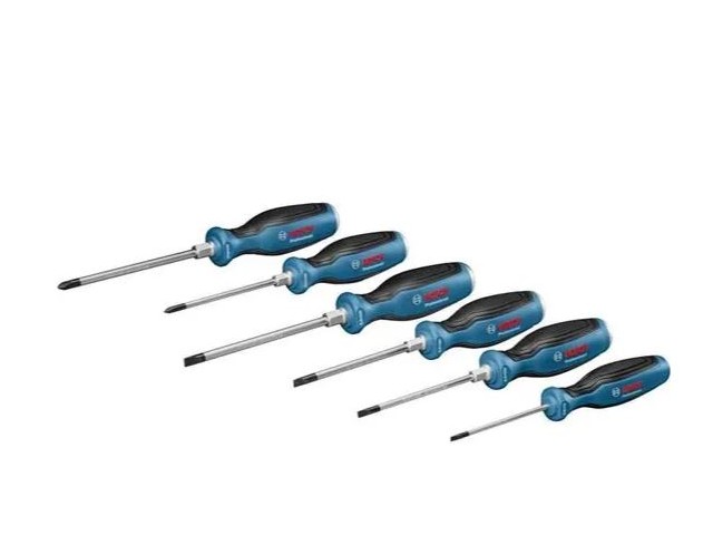 6-delni komplet izvijačev Bosch, SL3,5, SL4,5, SL5,5, SL6,5, PH1, PH2, 1600A016BF