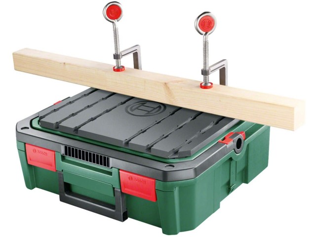Kovček Bosch Systembox z vgrajeno podporo za delovno mizo, 1600A01E13
