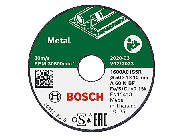 Rezalna plošča Bosch Expert for Inox, ravna, 50mm, 1600A01S5Y