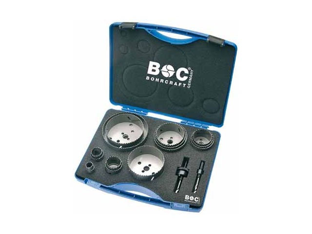 17-delni set Bi-metal HSS kronskih žag HSS v plastični škatli, Dimenzije: 19-127mm+Adapter AS11&AS 33, 19001330015