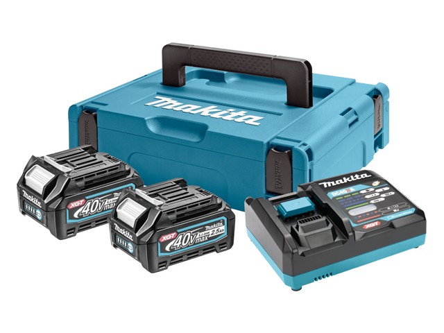 Set orodja Makita DC40RA, 2x BL4025, Makpac T1, 191J81-6