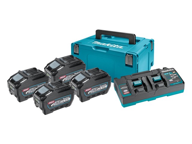 Power set XGT Makpac tip3, 40V/5.0Ah BL4050Fx4, DC40RB, 191U42-2