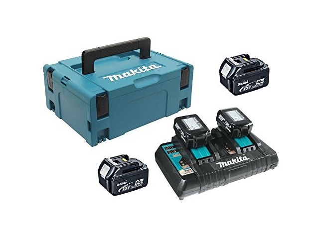 LXT Power set Makita v kovčku Makpac, Tip3, BL1850Bx4, DC18RD, 18V, 5,0Ah, 197626-8