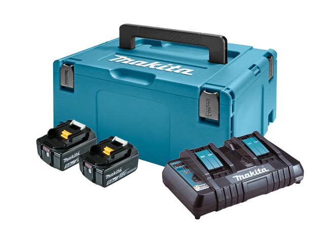 LXT Power set Makita v kovčku Makpac, Tip3, BL1850Bx2, DC18RD, 18V, 5,0Ah, 197629-2