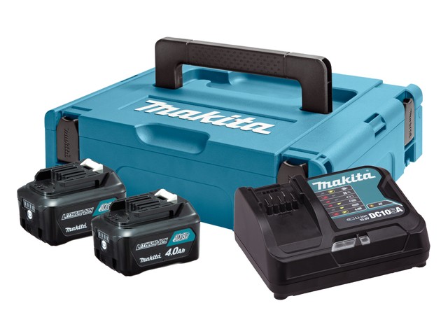 CXT power set Makita v kovčku Makpac 1, 12V, 2x 4.0Ah, DC10SB, 197641-2