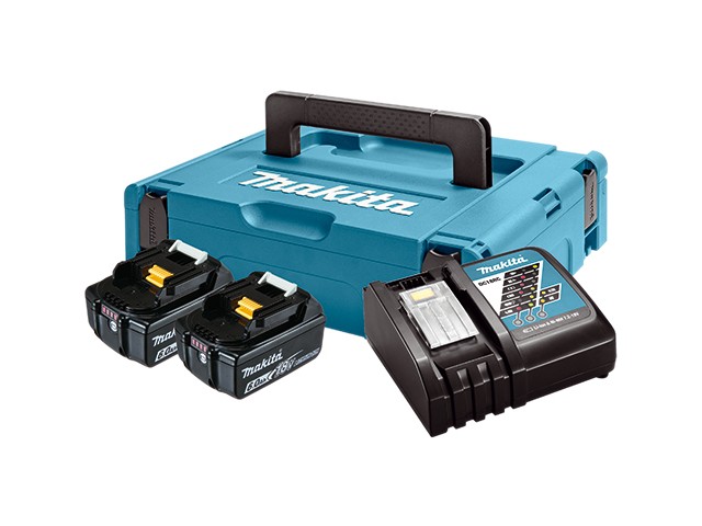 LXT Power set Makita v kovčku Makpac, Tip1,BL1860Bx2,DC18RC, 18V, 6,0Ah, 198116-4