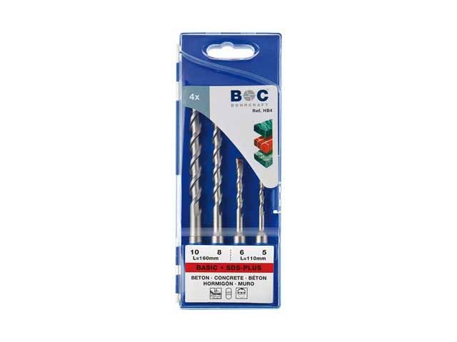 4-delni set udarnih svedrov Bohrcraft, SDS-plus, 25901430004