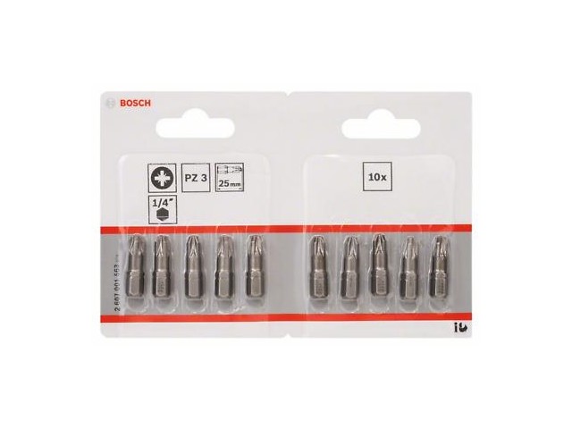Vijačni nastavek Bosch Extra-Hart, PZ3, 25mm, Pakiranje: 10kos, 2607001563