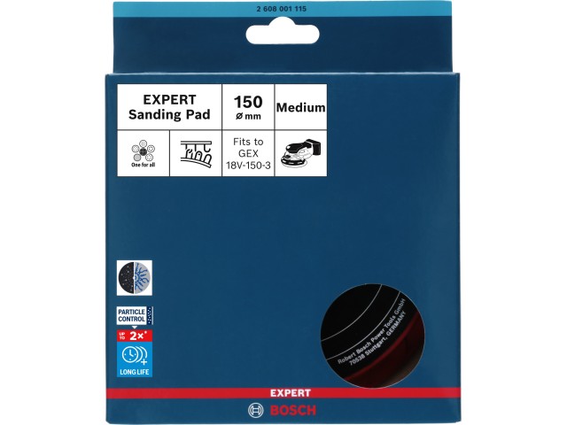 Brusni krožnik EXPERT Multihole z več luknjami, srednji, 150 mm, 2608001115