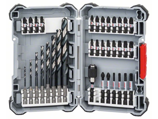 35-delni komplet svedrov in vijačnih nastavkov Bosch Impact Control HSS, 2608577148