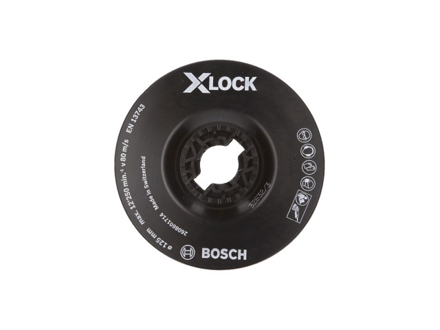X-LOCK Bosch Podporni krožnik, Dimenzije: 125mm, mehki, 2608601714
