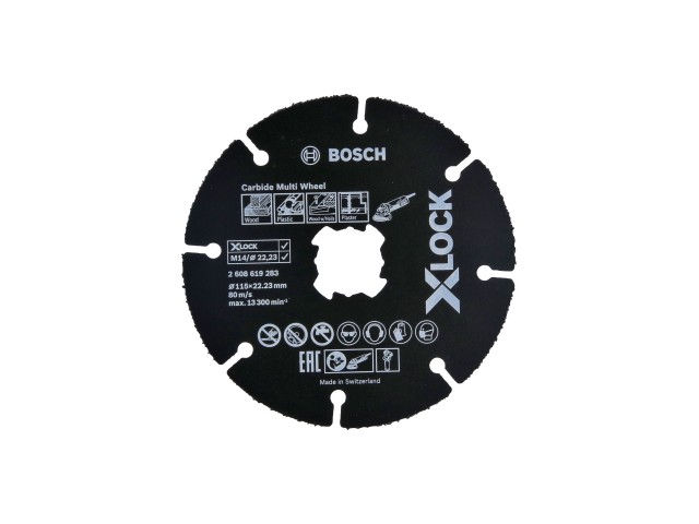 X-LOCK Bosch Karbidna brusilna plošča Carbide Multi Wheel, Dimenzije: 115x22,23x1mm, 2608619283