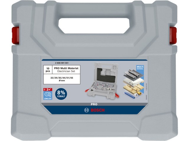 10-delni komplet vpenjalnega sistema Q-Lock za žago za izrezovanje lukenj PRO Multi Material, 2608901551