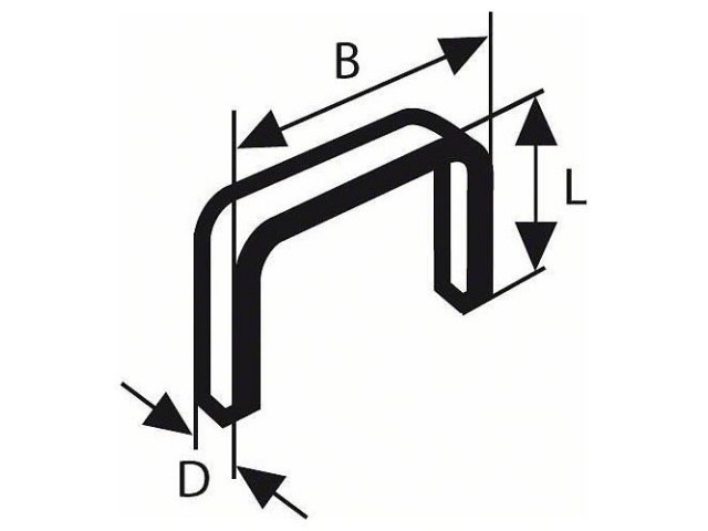 Ploščata žična sponka Bosch tipa 54, Dimenzije: 12,9x1,25x8mm, 2609200219