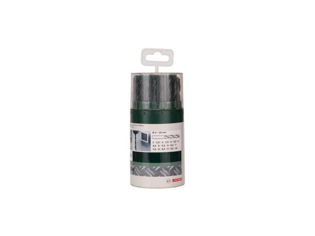 19-delni komplet svedrov Bosch za kovino HSS-R, DIN 338, 2609255033