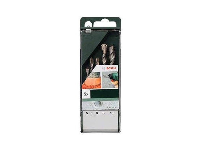 5-delni set svedrov Bosch za les, Dimenzije: 5x85/6x100/6x100/8x120/10x120mm, 2609255417