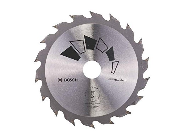 List za krožno žago STANDARD Bosch, Dimenzije: 130x20/16mm, 18Z, 2609256802