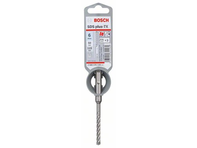 Udarni svedri Bosch SDS plus-7X 6 x 50 x 115 mm, 2608576116
