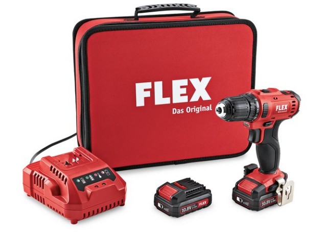 Akumulatorski vrtalnik Flex DD 2G 10.8-LD, 10.8V, 0.8 - 10 mm, 0,875kg, 450561