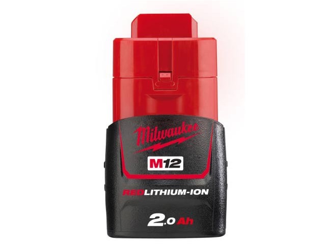 Akumulatorska baterija Milwaukee M12 B2, Li-Ion, 12V, 2,0 Ah, 4932430064