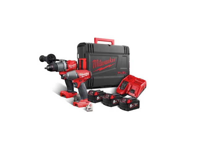 Akumulatorski set Milwaukee M18 FPP2C2-503X (M18 FPD2, FIWF12), Li-Ion 3x Aku.: 5,0 Ah, 4933000001
