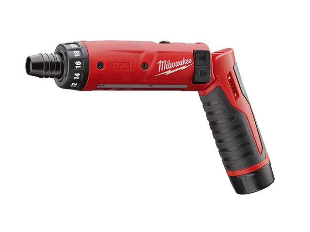 Akumulatorski vijačnik Milwaukee M4 D-202B, Li-Ion 2 x Aku.: 2,0 Ah, 4933440475