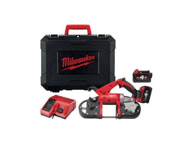 Akumulatorska tračna žaga Milwaukee A HD18 BS-402C, Li-Ion 2x Aku.: 4,0 Ah, 4933441415