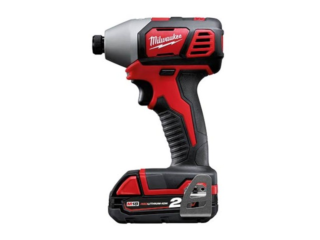 Akumulatorski udarni vijačnik Milwaukee M18 BID-202C, Li-Ion 2x Aku.: 2,0 Ah, 4933443585