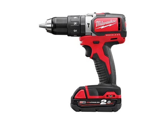 Akumulatorski vibracijski vijačnik Milwaukee M18 BLPD-202C, Li-Ion 2x Aku.: 2,0 Ah, 4933448447
