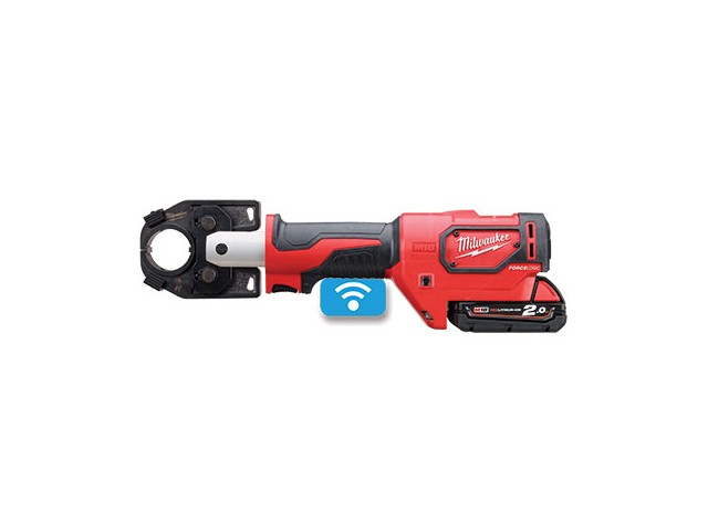 Akumulatorske hidravlične klešče za stiskanje kabel čevljev Milwaukee M18HCCT-201CFUEL, Li-Ion 1x Aku.: 2,0 Ah, 4933451194