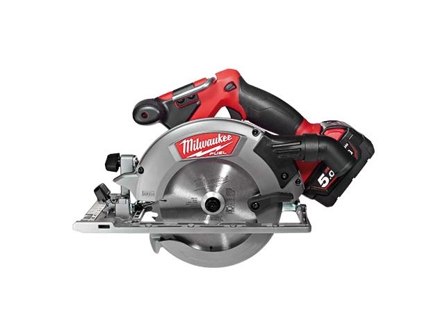 Akumulatorska krožna žaga Milwaukee M18 CCS55-502X FUEL, Li-Ion 2x Aku.: 5,0 Ah, 4933451376