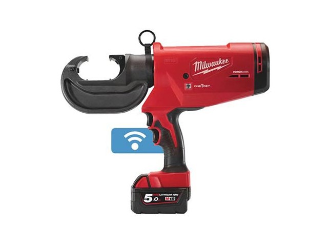 Akumulatorske hidravlične klešče za stiskanje kabel čevljev Milwaukee M18 HCCT109/42-522C FUEL, Li-Ion 1x Aku. 5,0 Ah, 1x Aku. 5,0A h, 4933459273