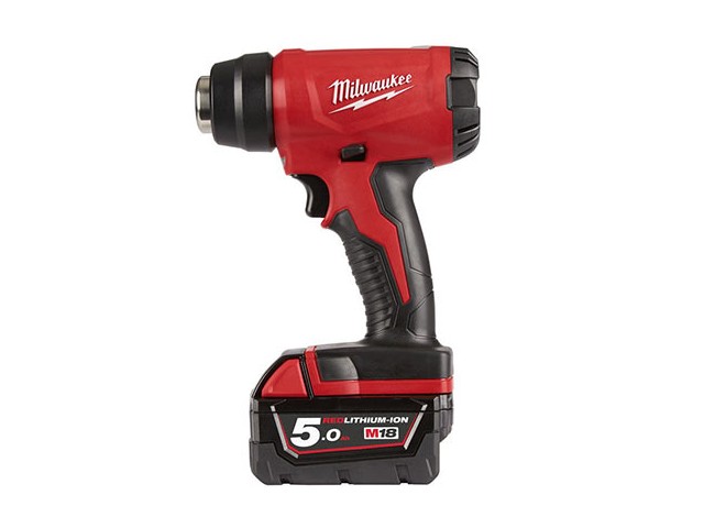 Akumulatorski fen za vroč zrak Milwaukee M18 BHG-502C, Li-Ion 2x Aku.: 5,0 Ah, 4933459772