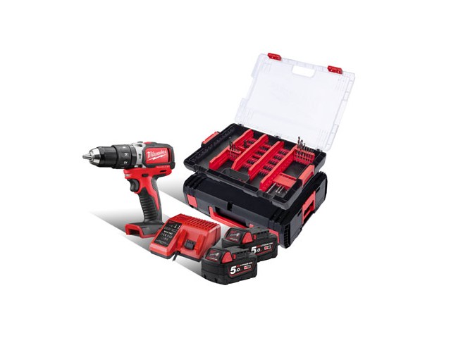 Akumulatorski vibracijski vijačnik Milwaukee M18 BLPD-502XA, Li-Ion 2x Aku.: 5,0 Ah, 4933464129