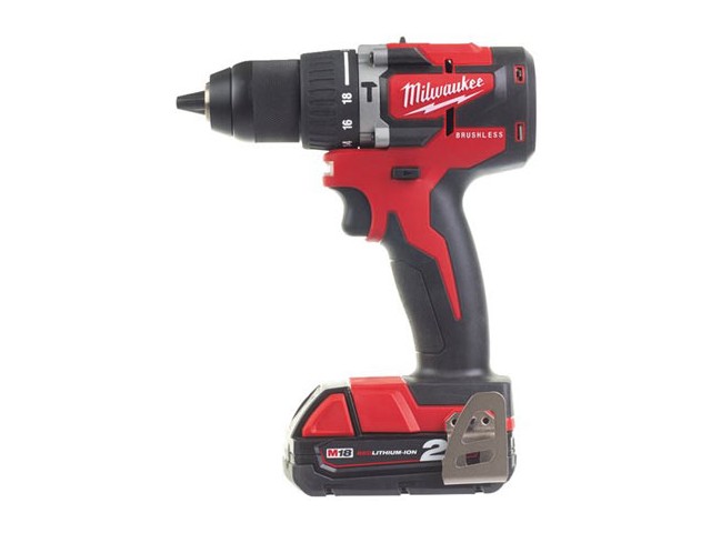 Akumulatorski vibracijski vijačnik Milwaukee M18 CBLPD-202C, Li-Ion 2x Aku.: 2,0 Ah, 4933464320