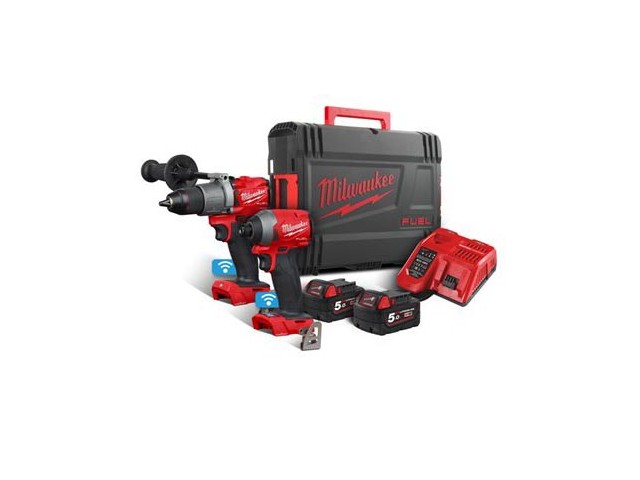 Akumulatorski set Milwaukee M18 ONEPP2A2-502X (M18 ONEPD2, ONEID2), Li-Ion 2x Aku.: 5,0 Ah, 4933464529