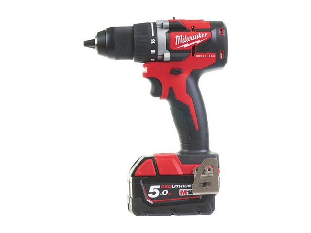 Akumulatorski vijačnik Milwaukee M18 CBLDD-502C, Li-Ion 2x Aku.: 5,0 Ah, 4933464556