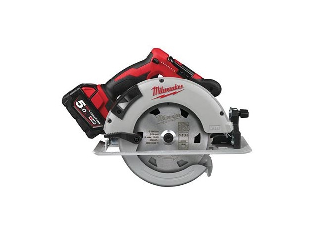 Akumulatorska krožna žaga Milwaukee M18 BLCS66-502X, Li-Ion 2x Aku.: 5,0 Ah, 4933464590