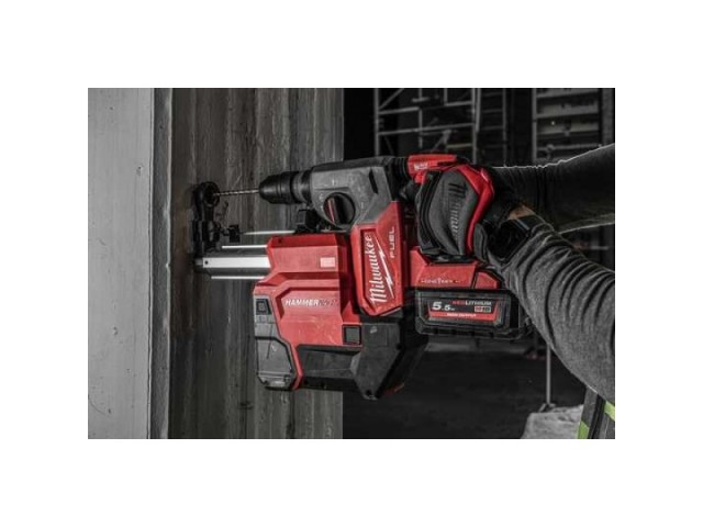 Akumulatorsko vrtalno kladivo Milwaukee M18 ONEFHXDEL-552C FUEL z odsesavanjem, 18V, SDS Plus, 2.5J, 3.4kg, 4933478506