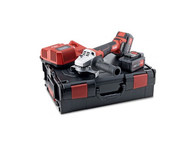 Akumulatorska kotna brusilka Flex LBE 125 18,0-EC/5,0 Set, 18V, 125mm, M14, 1.85kg, 499323