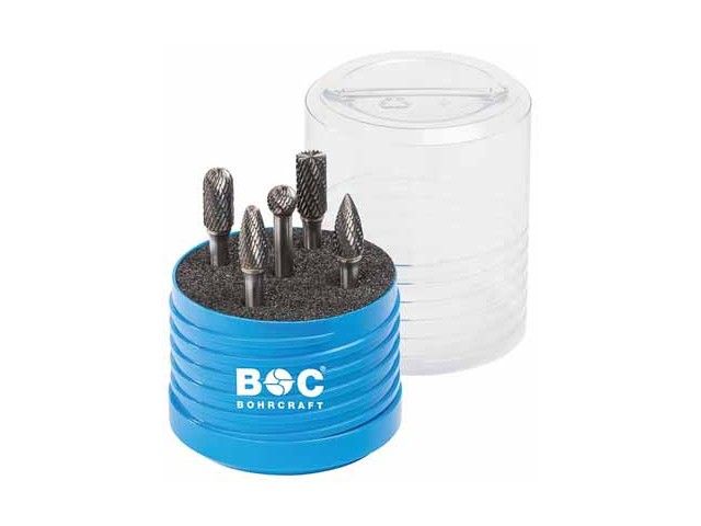 5-delni set HSS roto rezkarjev Bohrcraft, 10mm vpetje, 59021330005
