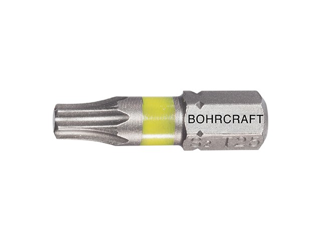 1/4 vijačni nastavek Bohrcraft Torx, barvni, Dimenzije: 30x25mm, 61431113025